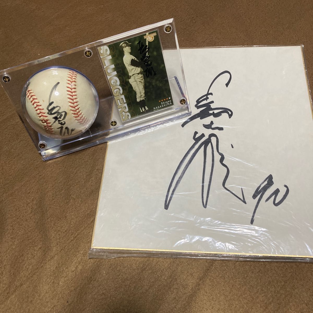 レア物 早い者勝ち 長嶋茂雄 直筆サインボールと直筆サイン入りカード