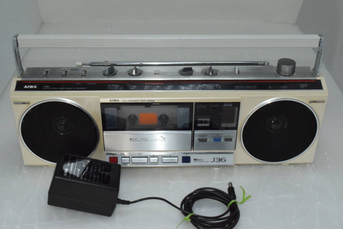 Yahoo!オークション - AIWA アイワ ラジカセ CS-J36 日本製 動作確認