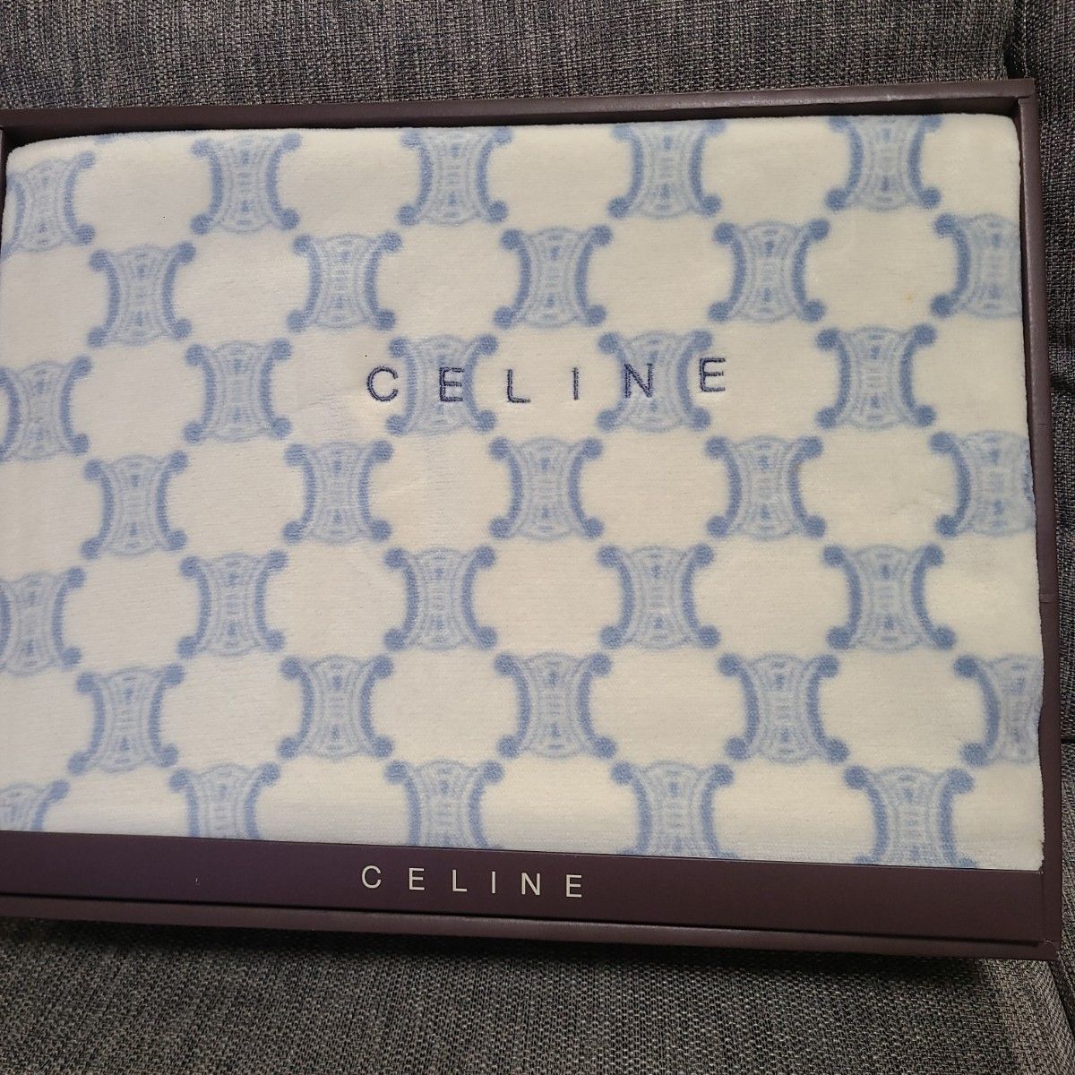 CELINE セリーヌ 綿毛布 毛布 寝具 西川産業 シルキータッチ マカダム