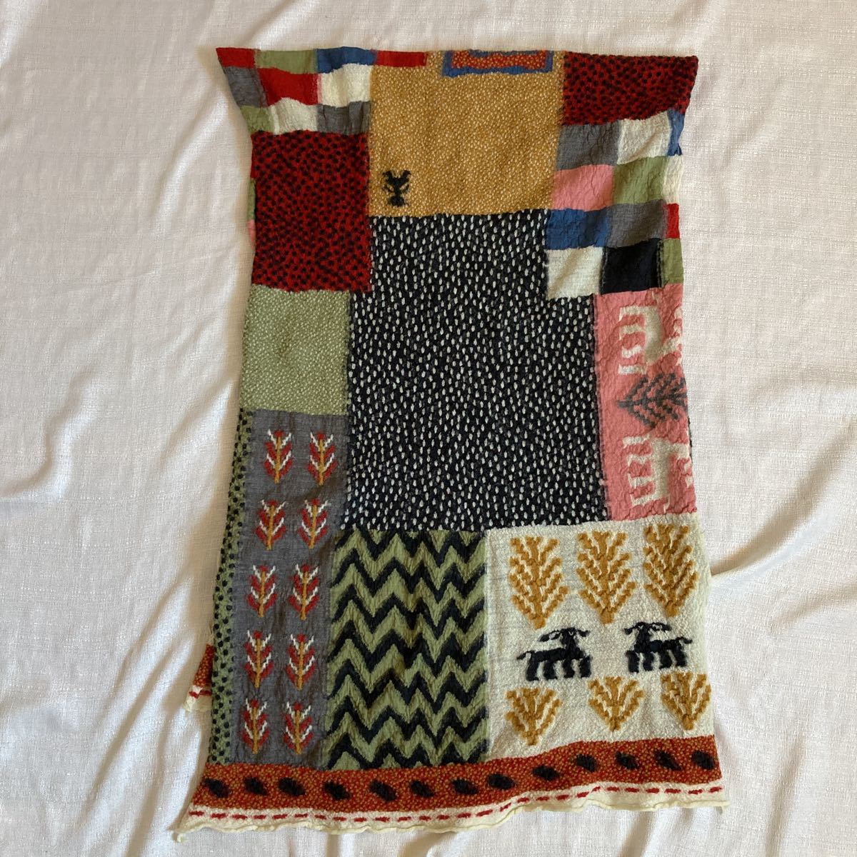 KAPITAL キャピタル 縮絨ウール 村ギャベ マフラー ストール｜Yahoo