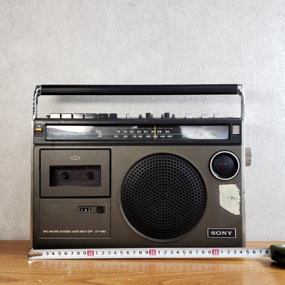 Yahoo!オークション - SONY CF-1980 ラジカセ ラジオ カセットプレーヤ