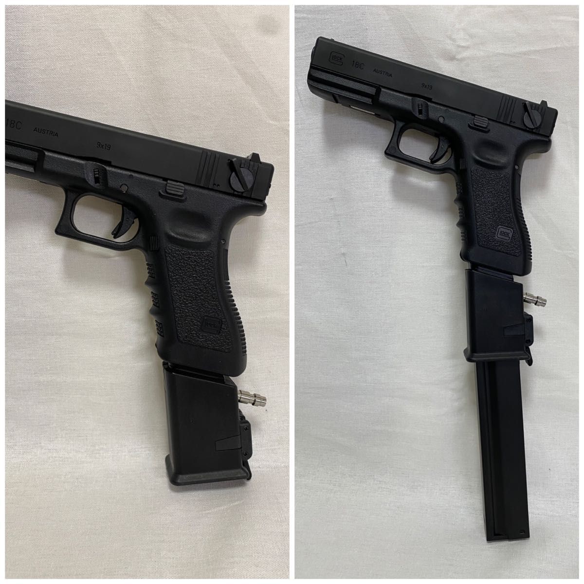 グロック用外部ソースアダプター HPA海外US規格プラグ MP5マガジン