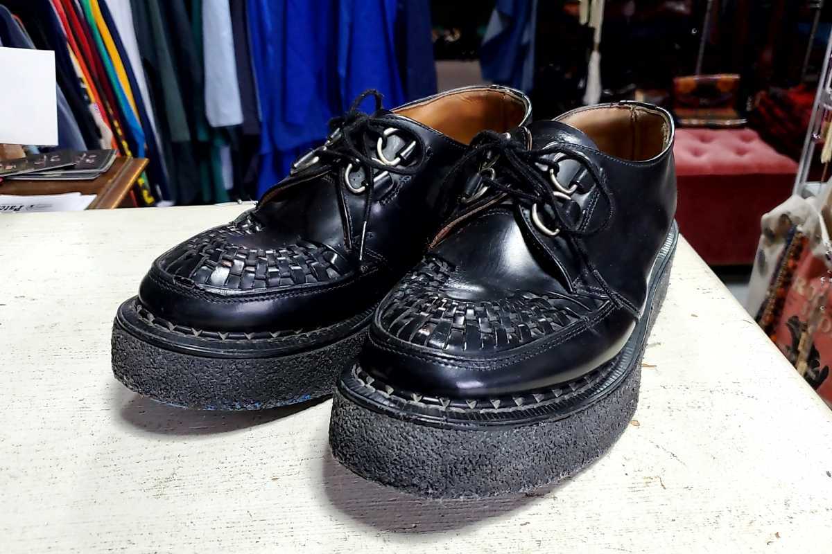 809 英国製 ジョージコックス GEORGE COX ラバーソール UK7/26㎝位 黒