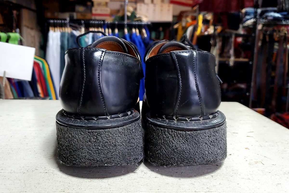 809 英国製 ジョージコックス GEORGE COX ラバーソール UK7/26㎝位 黒