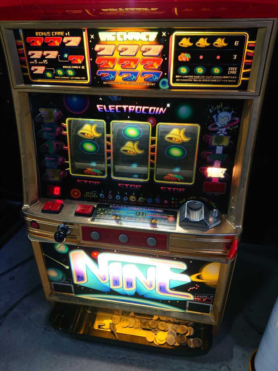 Yahoo!オークション - パチスロ実機 4号機 エレコ ナイン