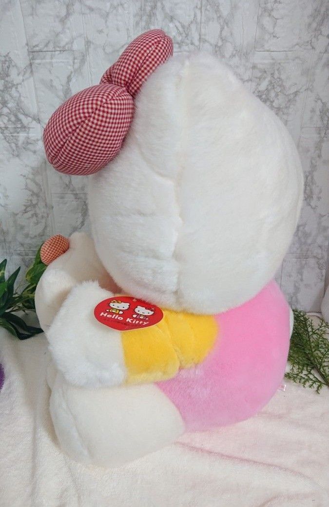 レア サンリオ ハローキティ ぬいぐるみ ナカヨシ LL レトロ 2001