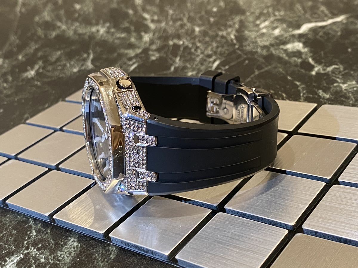 本体付き】G-SHOCK GA-2110用 ラバーベルトセット メタル カシオーク