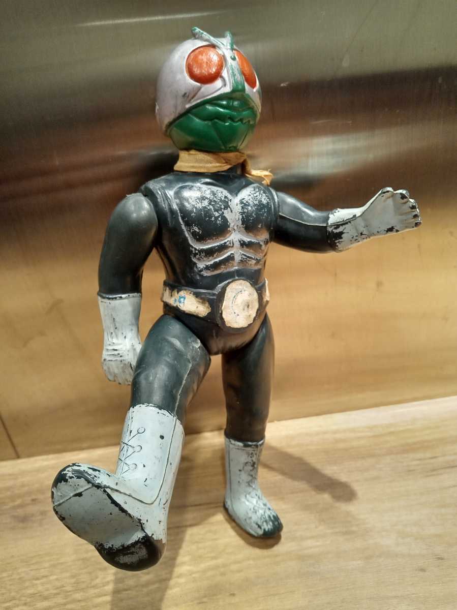 Yahoo!オークション - 当時物 ソフビ 無版権仮面ライダー 1号