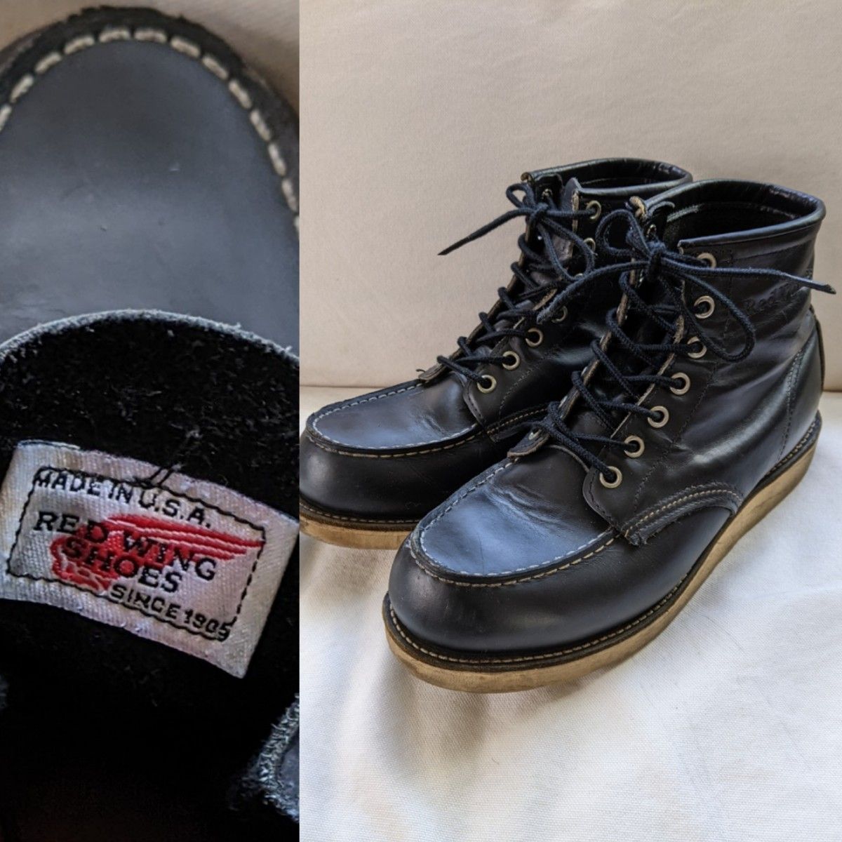 送料込 2000年製 Red Wing 8130 8D 刺繍羽タグ REDWING アイリィッシュ