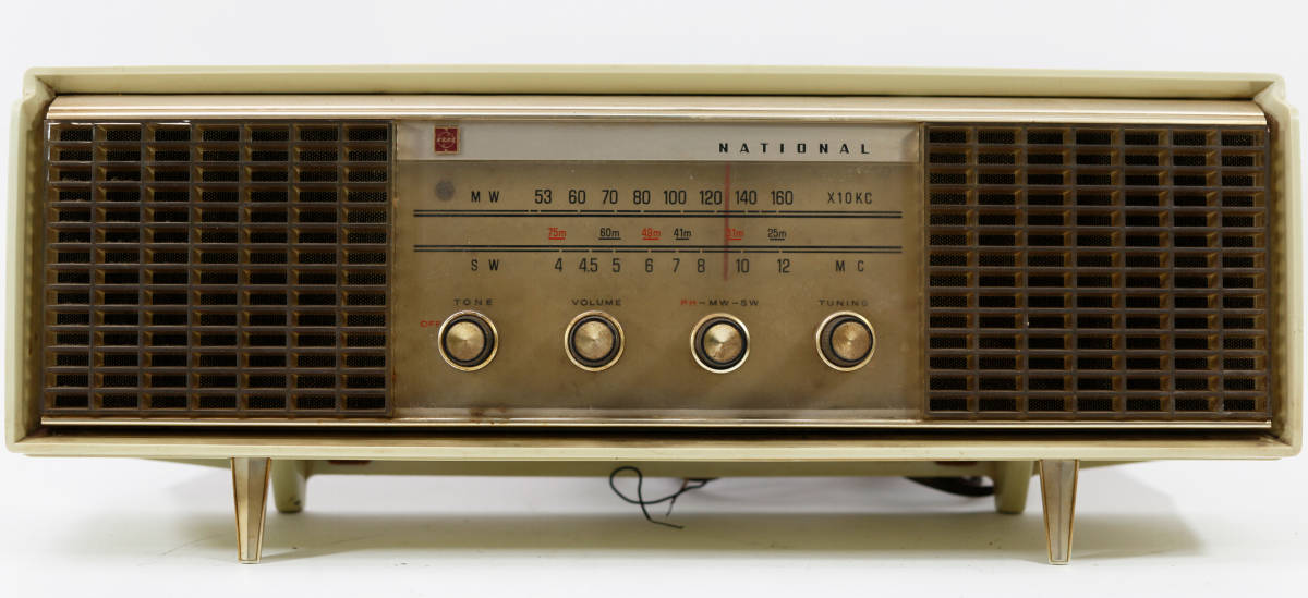 ナショナル2バンド真空管ラジオ、RE-290型（1963年昭和38年式）、作動品