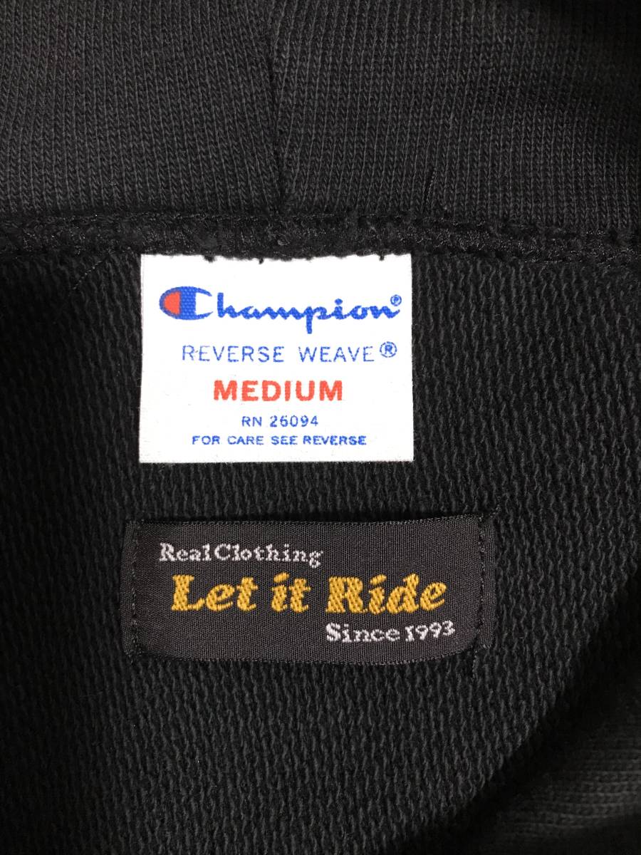 送料無料 チャンピオン×レットイットライド パーカー M リバース