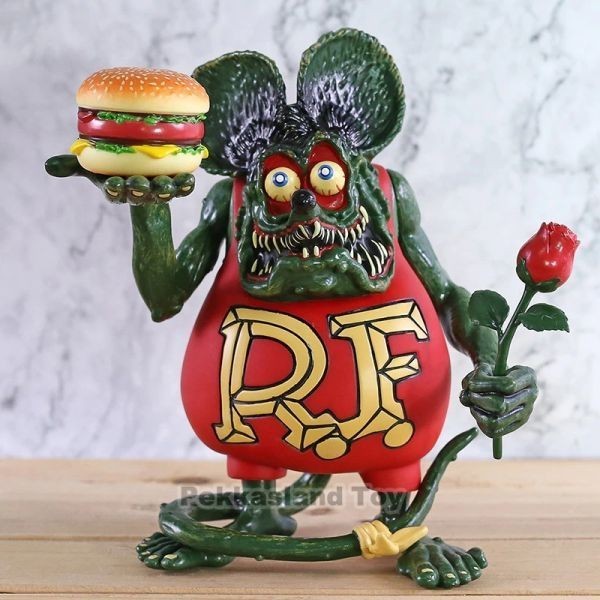 Yahoo!オークション - 20cm ラットフィンク ハンバーガーと花 Rat Fink