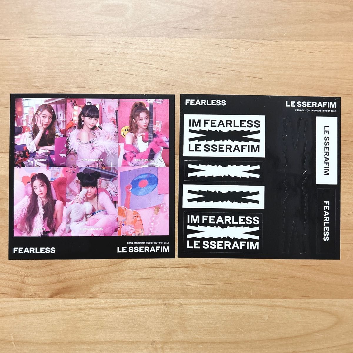 ルセラフィム FEARLESS ウンチェ トレカ クリアカード WEVERSE SHOP LE