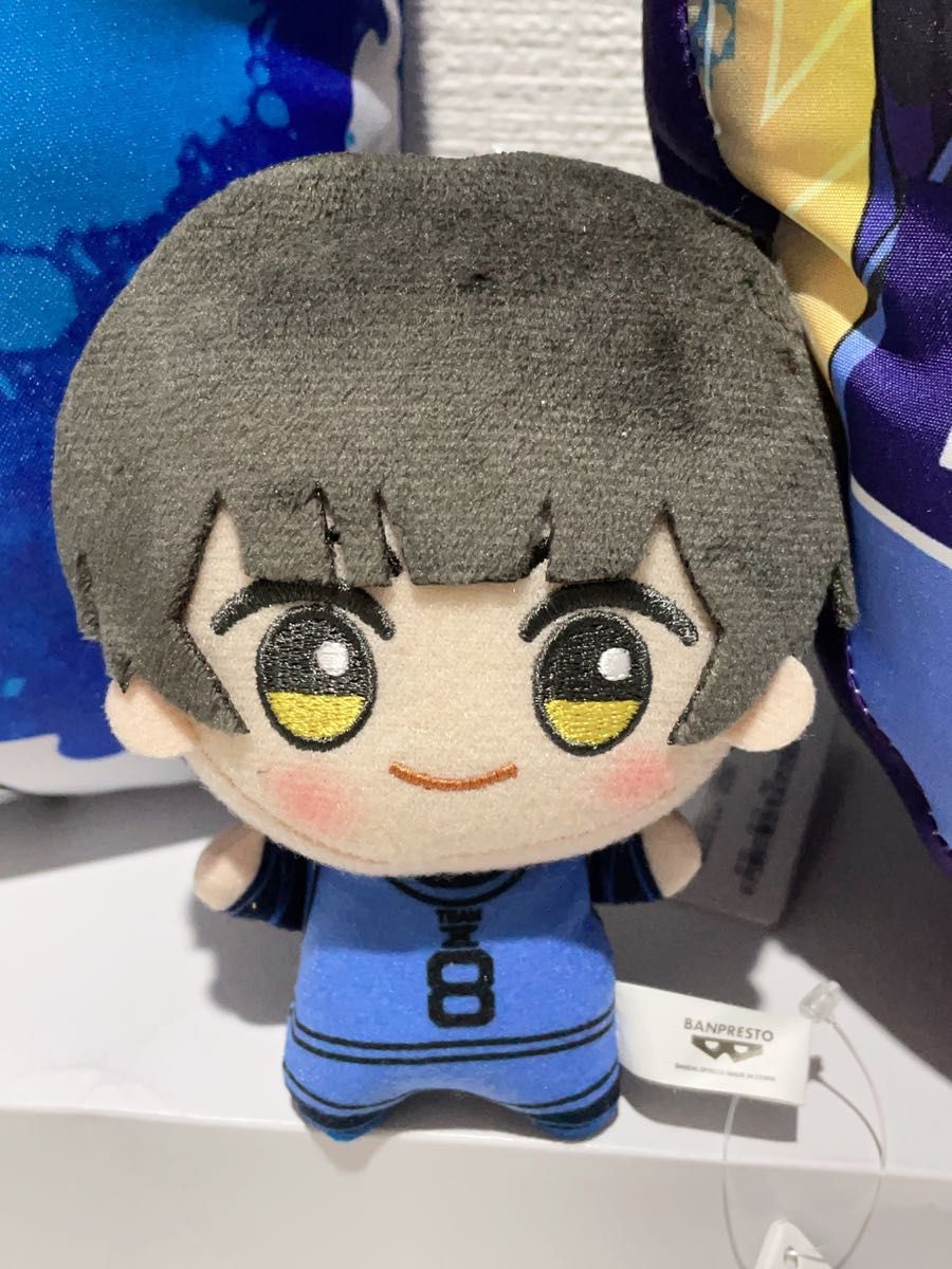 ブルーロック スクエアクッション リバーシブルクッション ちびぐるみ