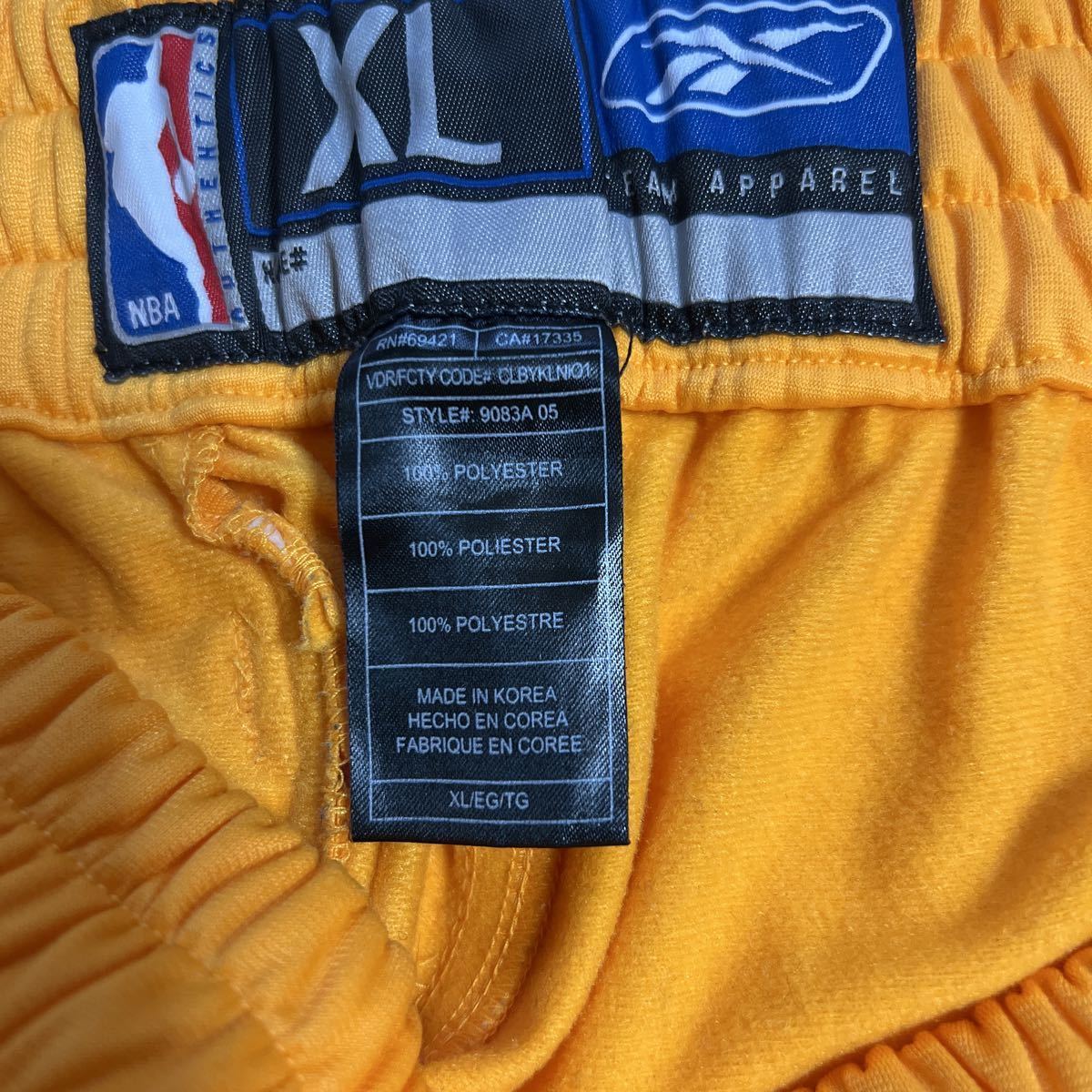 XL 大きなサイズ NBA レイカーズ ウォームアップパンツ （サイドフル