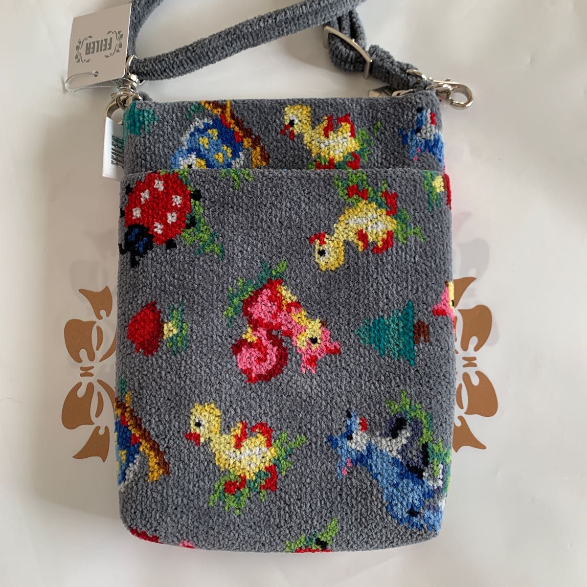 フェイラー ハイジ ハイジフレンズフォレスト スマホショルダー グレー