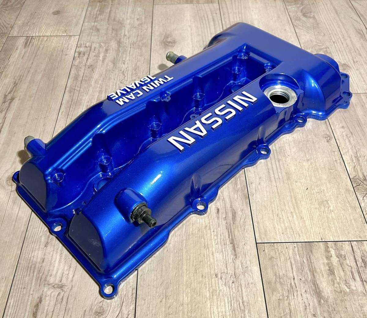 S15シルビア ターボ タペットカバー ヘッドカバー SR20DET WRブルー