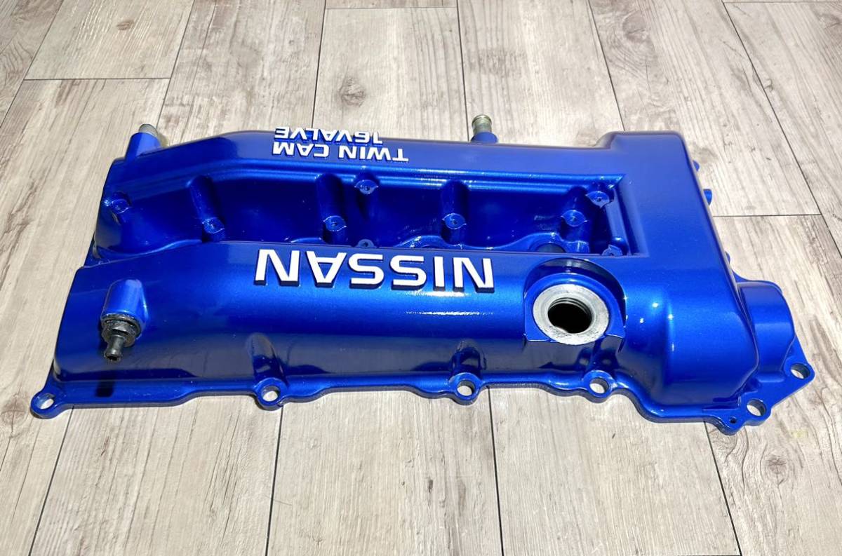 S15シルビア ターボ タペットカバー ヘッドカバー SR20DET WRブルー