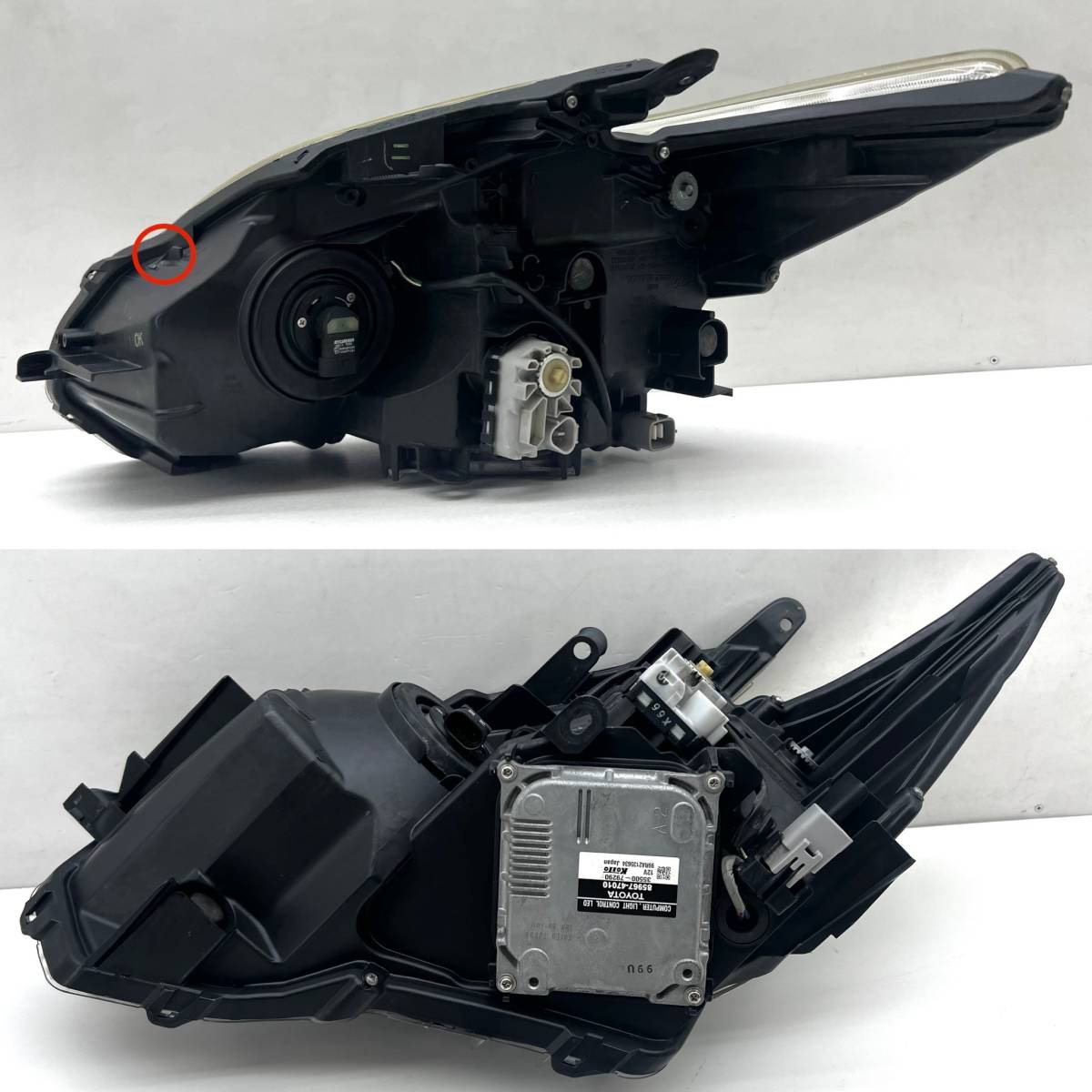 即決 ニ プリウス ZVW30 前期 / LED トヨタ 純正 右 ヘッドライト