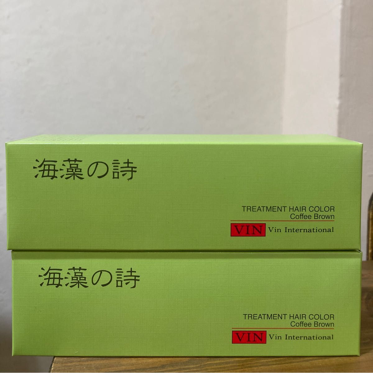 新品未使用】海藻の詩 トリートメントヘアカラー コーヒーブラウン 2本
