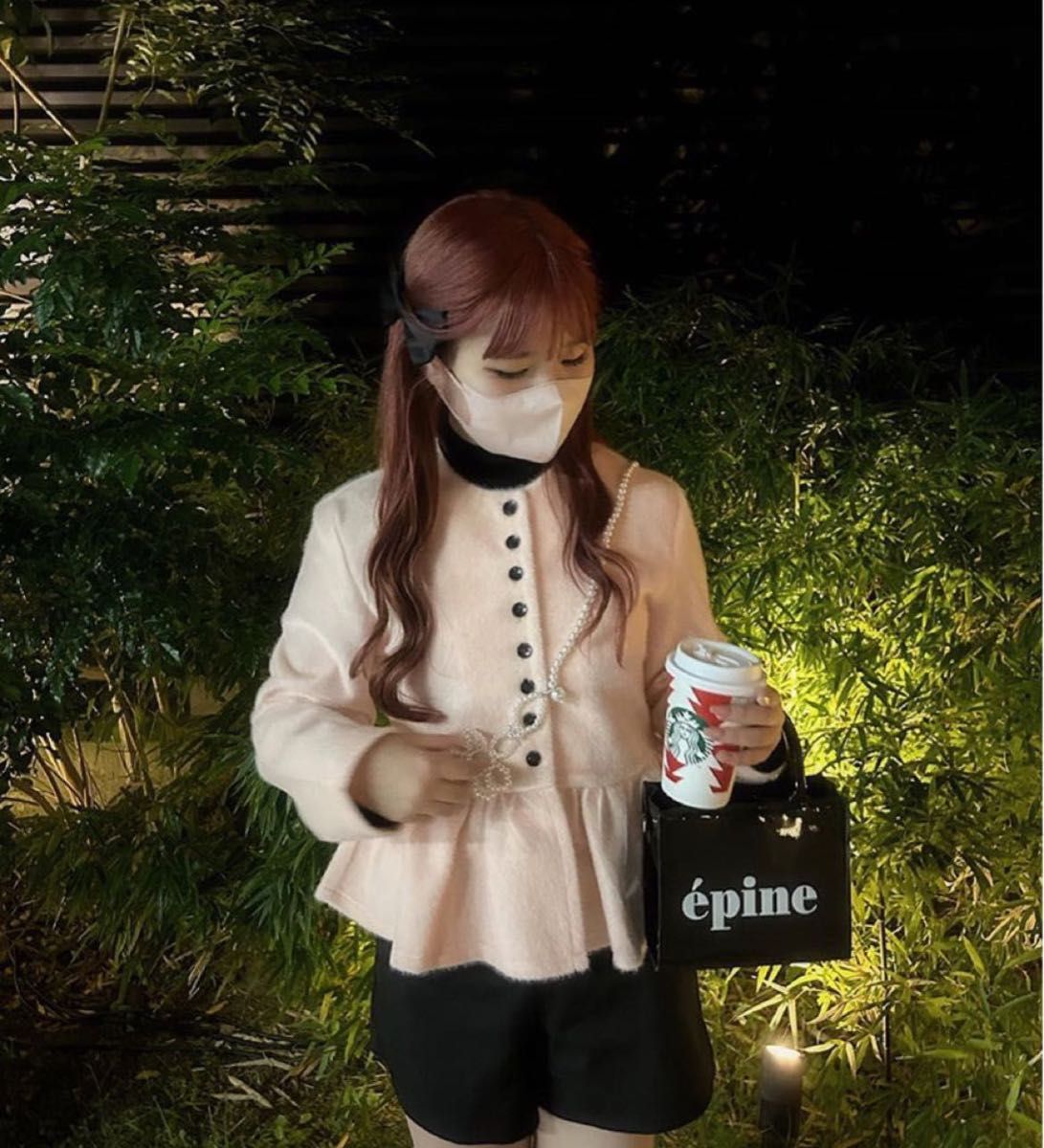 Bibiy ペプラムカーディガン ピンク｜Yahoo!フリマ（旧PayPayフリマ）