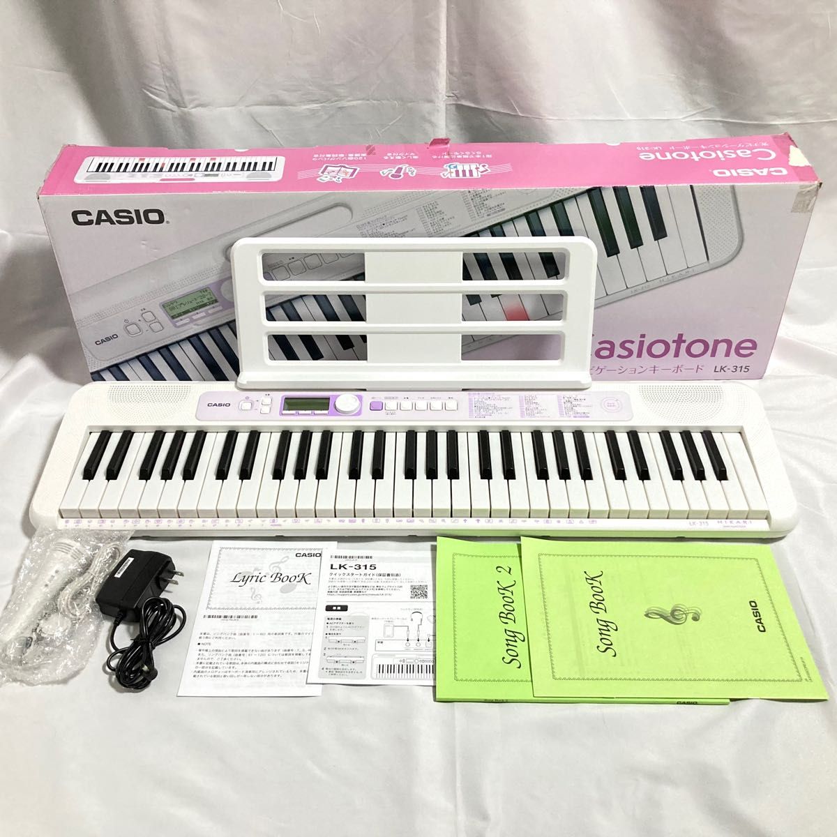 カシオCASIO 光ナビゲーションキーボード LK-315 61鍵盤 マイク付き