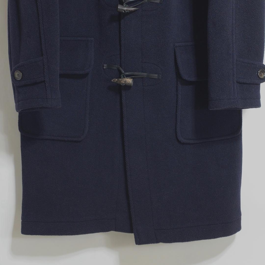 インバーティア生地 ダッフルコート ヘリンボーンカットパイル