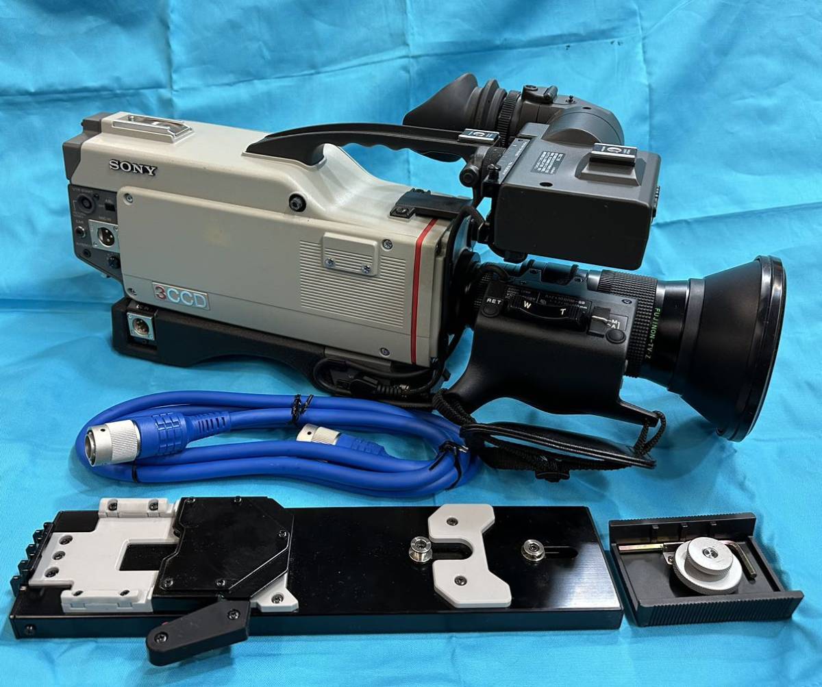 Yahoo!オークション - SONY DXC-3000A 3CCD WV 業務用ビデオカメラ ソ