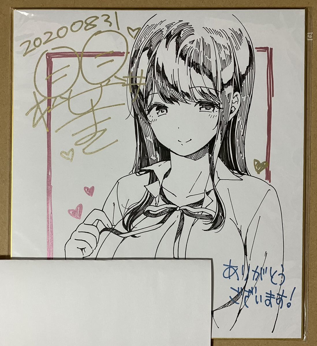 KOMOTA 当選 TAG 直筆サインイラスト色紙 KOMOTA 当選 直筆サイン