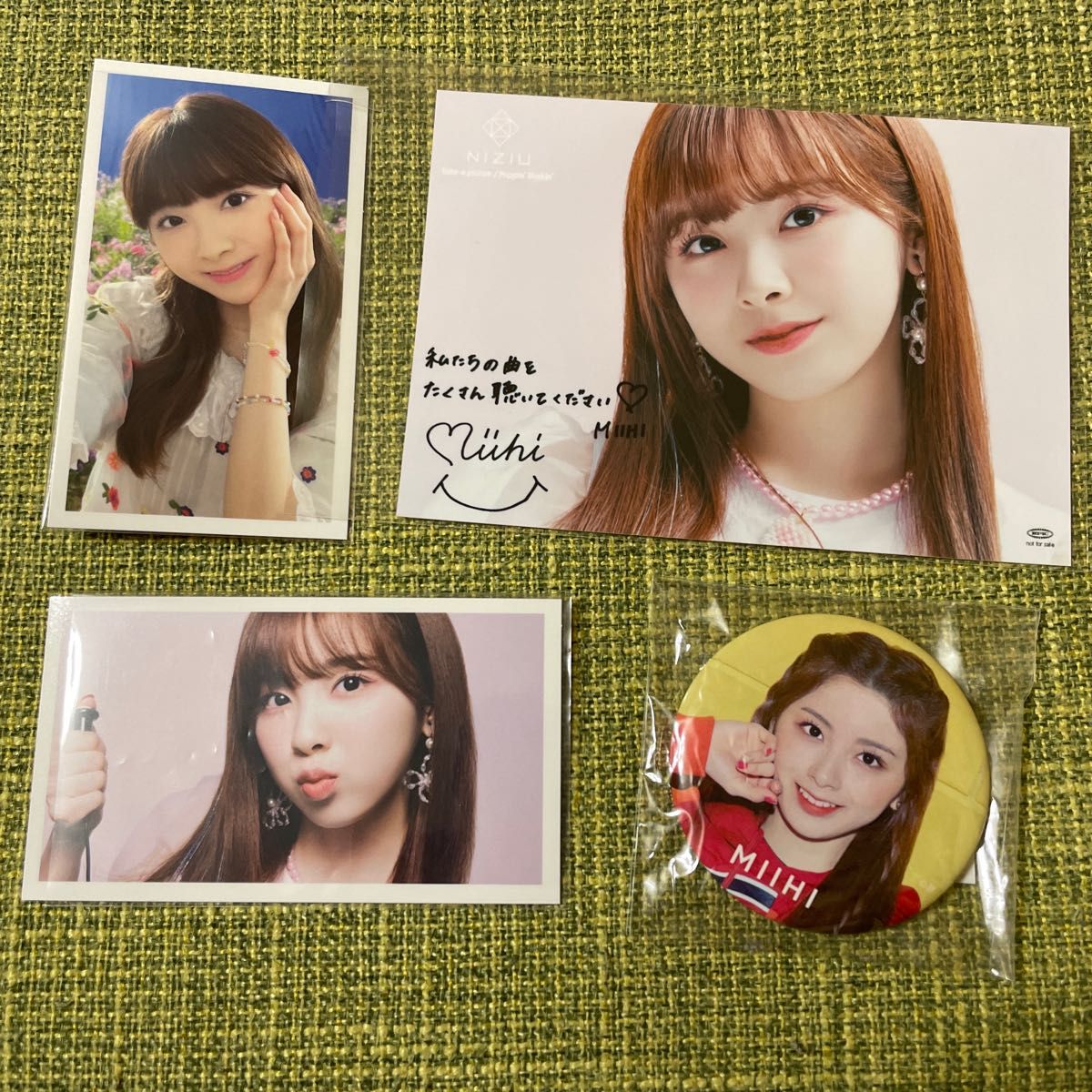 NIZIU niziu ミイヒ MIIHI 缶バッジ フォトカード トレカ take a