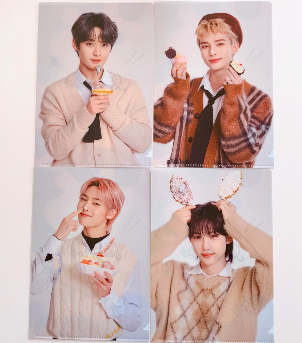 StrayKids スキズ ファミマ クリアファイル 4枚セット リノ ヒョンジン