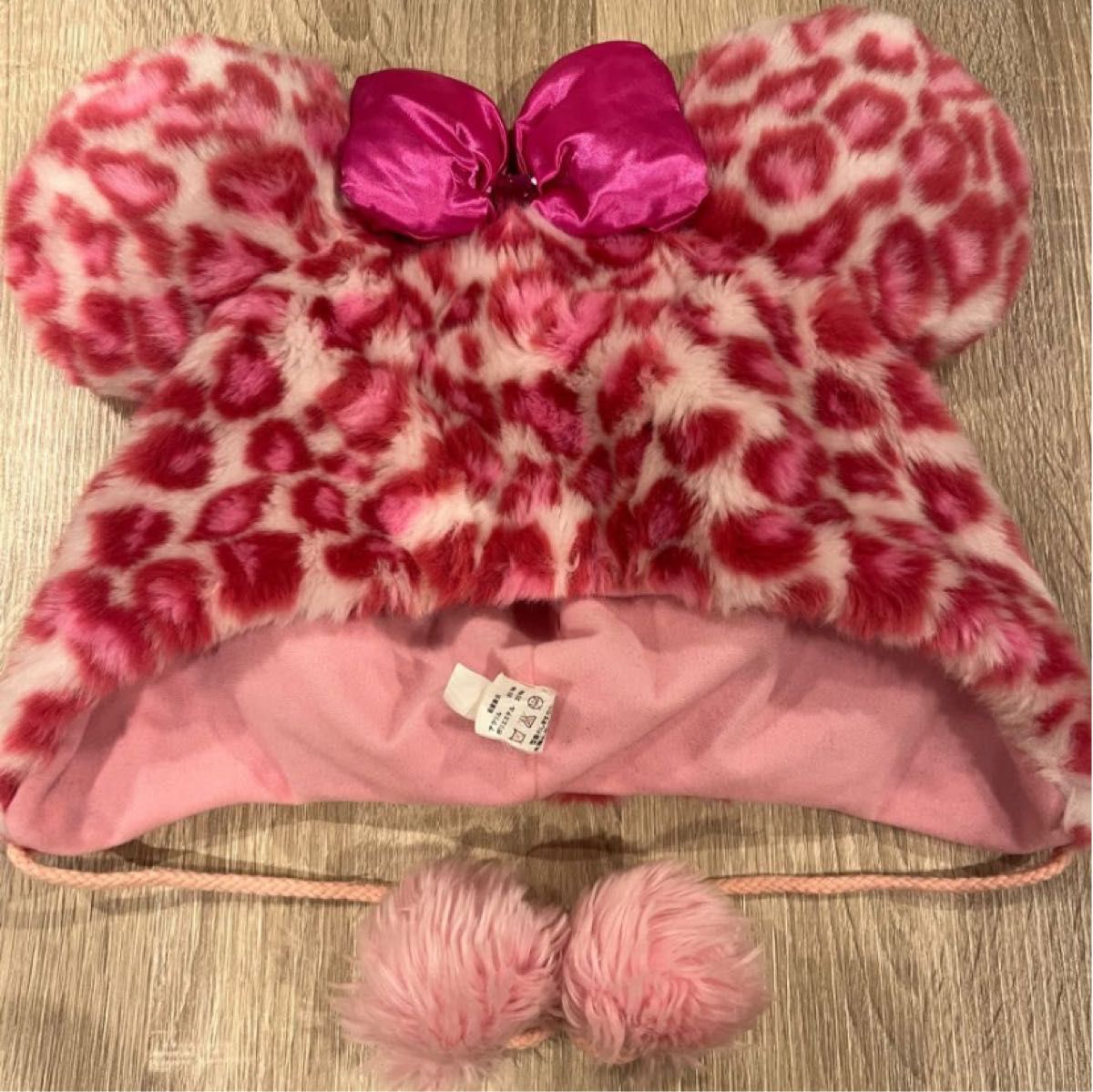 ミニー ヒョウ柄 ファンキャップ ピンク ディズニー ディズニーランド