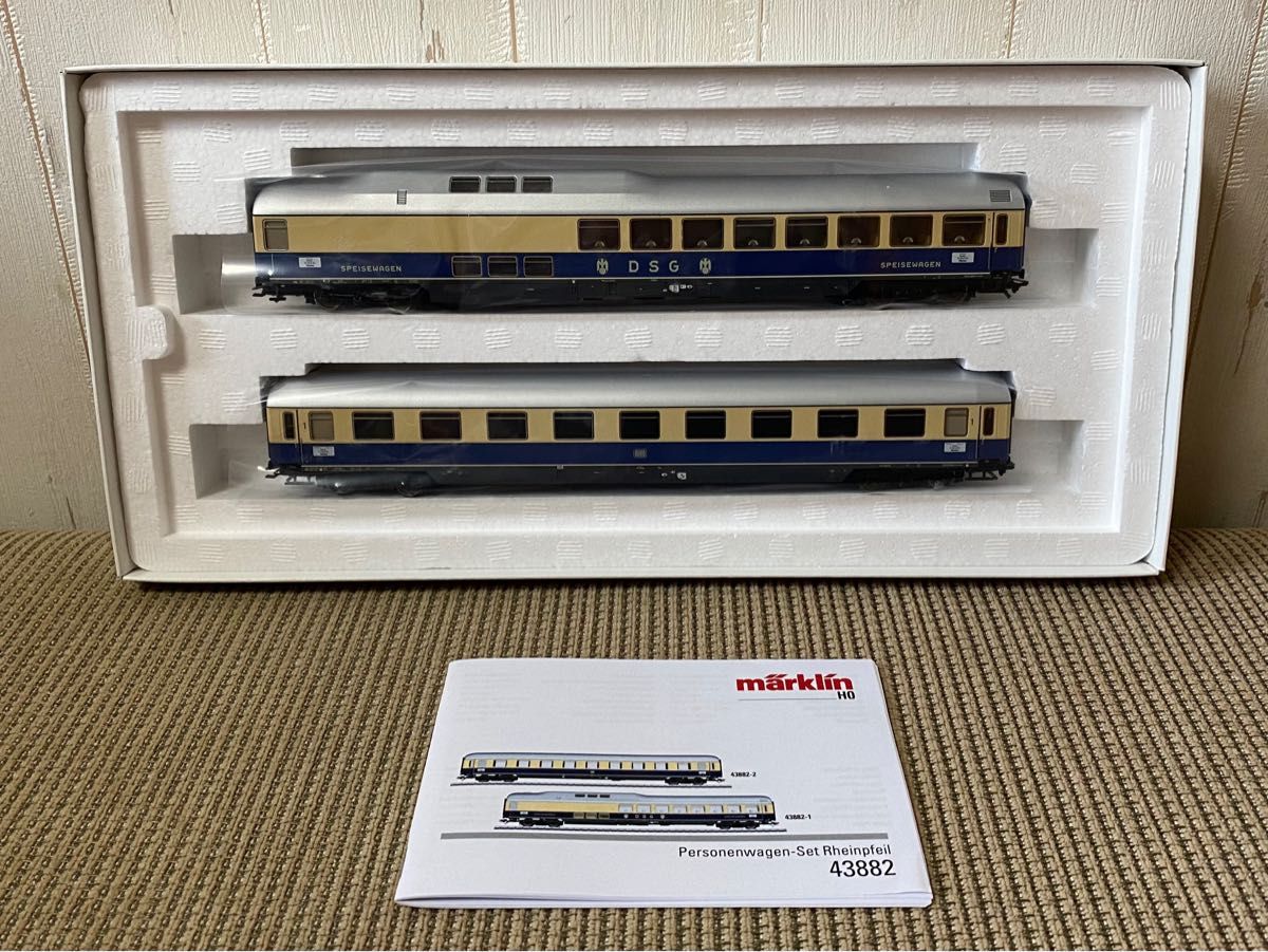 メルクリン 43881 + 43882 ドイツ鉄道 DB F-Zug 色 客車5両