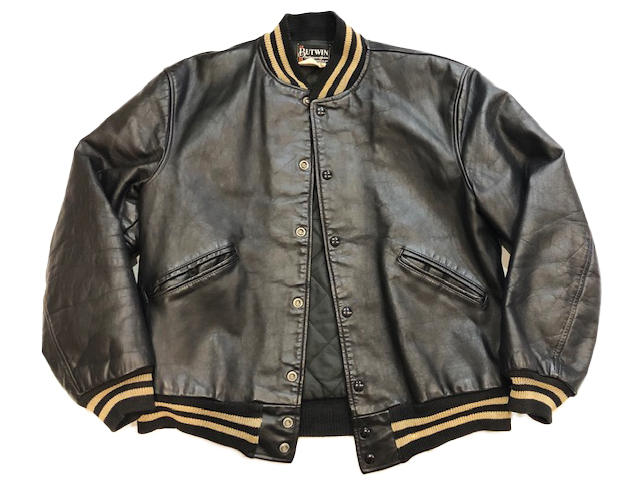 美品 70s 80s ビンテージ BUTWIN オールレザー アワードジャケット