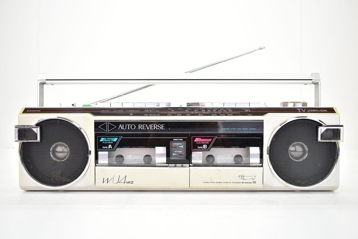 Yahoo!オークション - SANYO MR-WU4 MK III (S) ダブルラジカセ[サンヨ