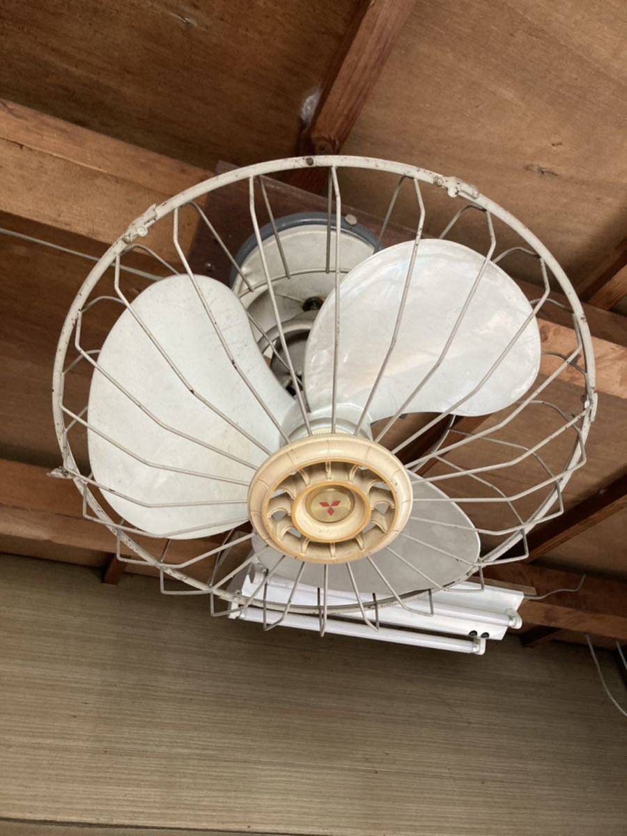 Yahoo!オークション - 【2A16】昭和レトロ レトロ扇風機 天井扇風機 三
