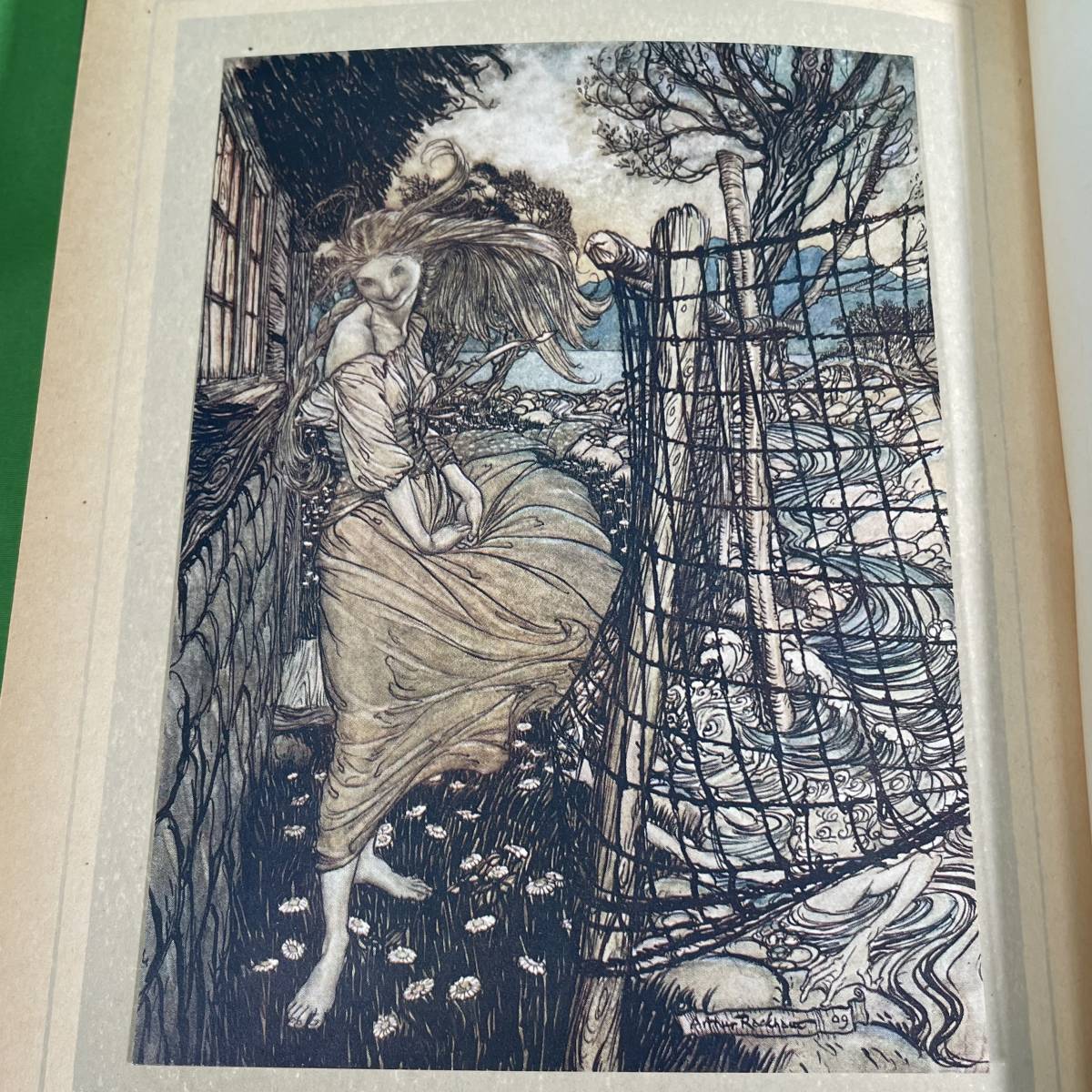 希少 美品 1909年 初版「ウンディーネ」UNDINE アーサーラッカム 挿絵