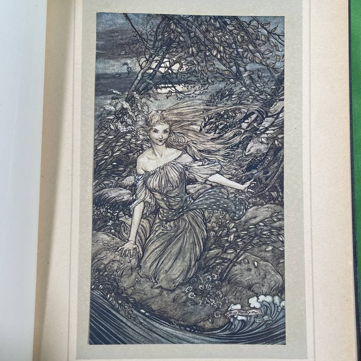 希少 美品 1909年 初版「ウンディーネ」UNDINE アーサーラッカム 挿絵