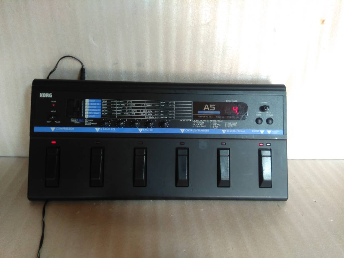 Yahoo!オークション - KORG [A5 MULTI-FX] マルチエフェクター 通電確