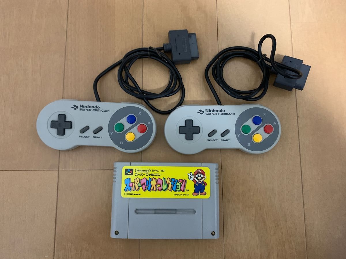 スーパーファミコン 本体 コントローラー2つ ACアダプター、ケーブル