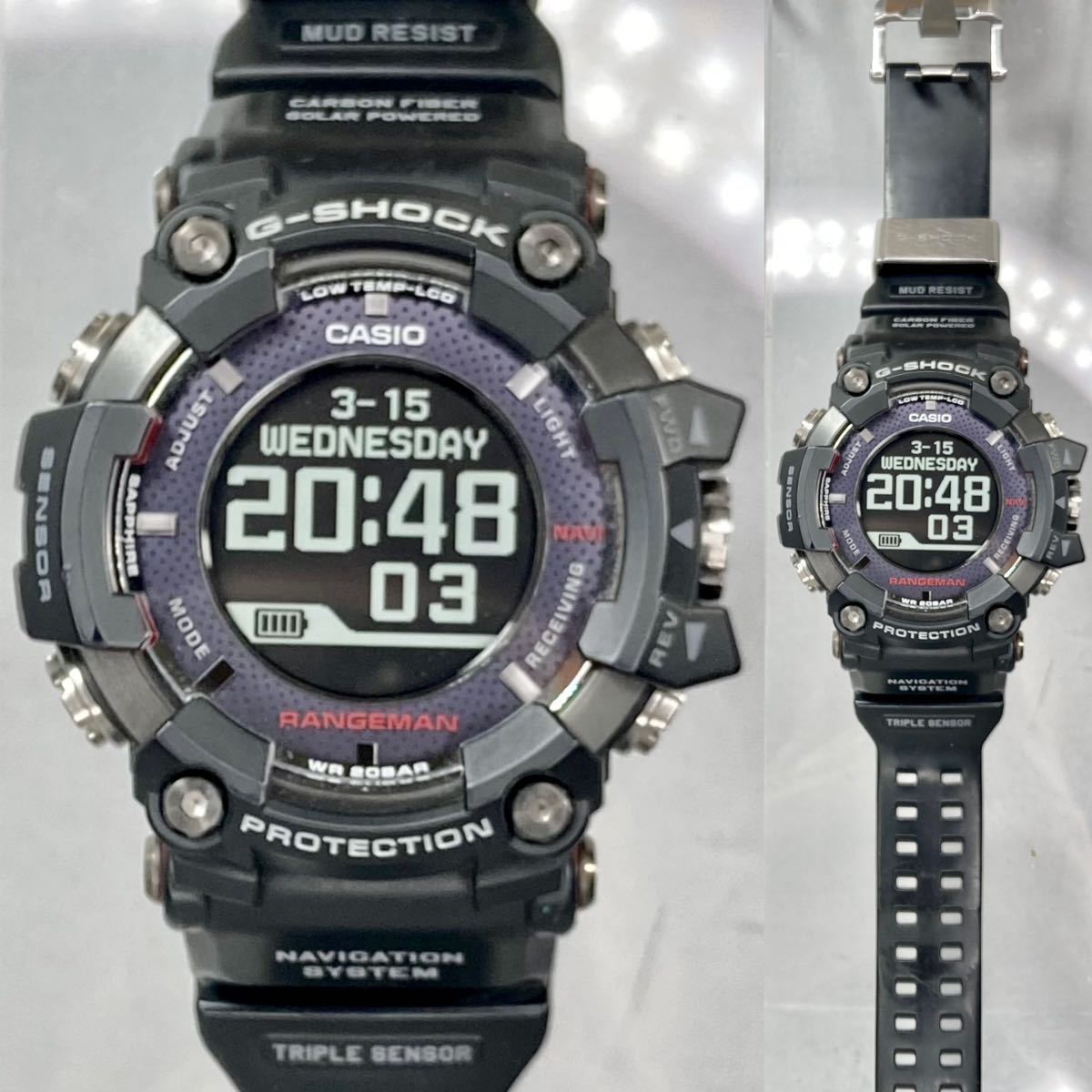 Yahoo!オークション - 美品G-SHOCK GPR-B1000-1JR RANGEMAN レンジマン
