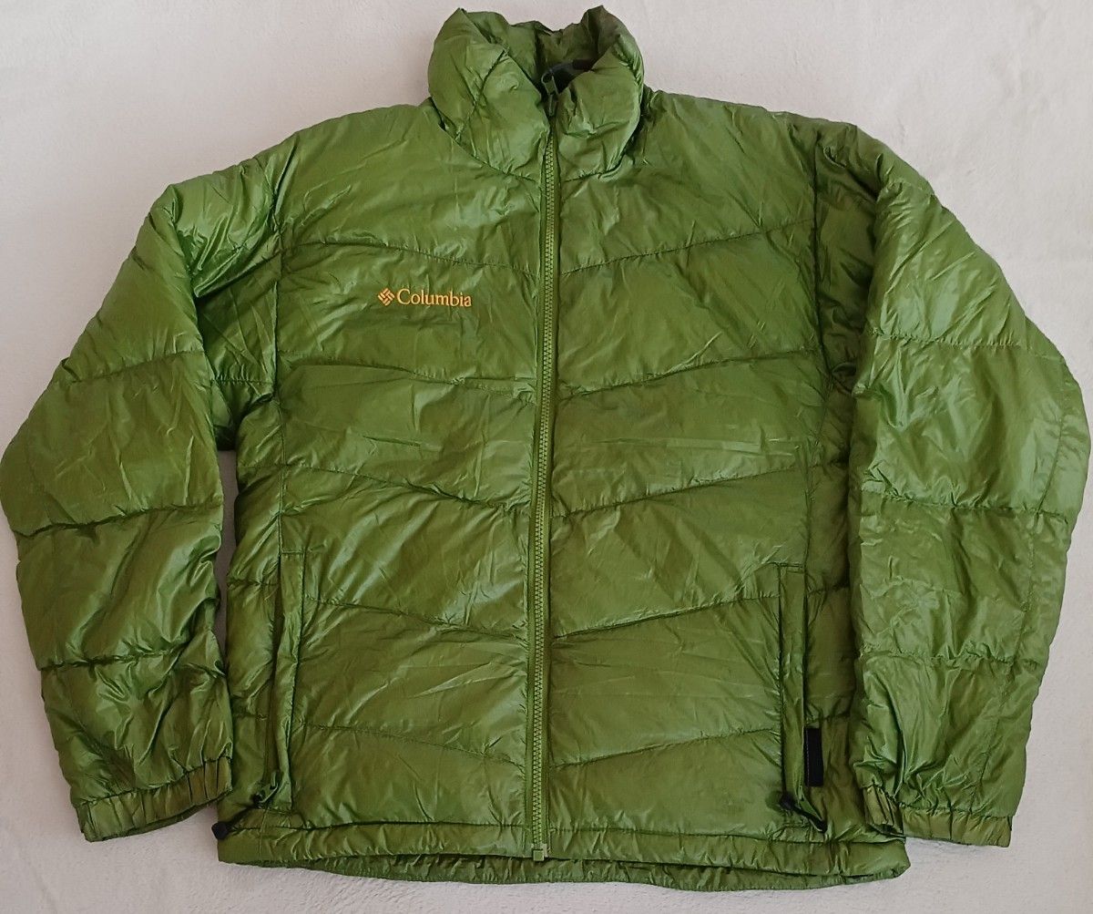 Columbia コロンビア TITANIUM ダウンジャケット メンズM 黄緑｜Yahoo