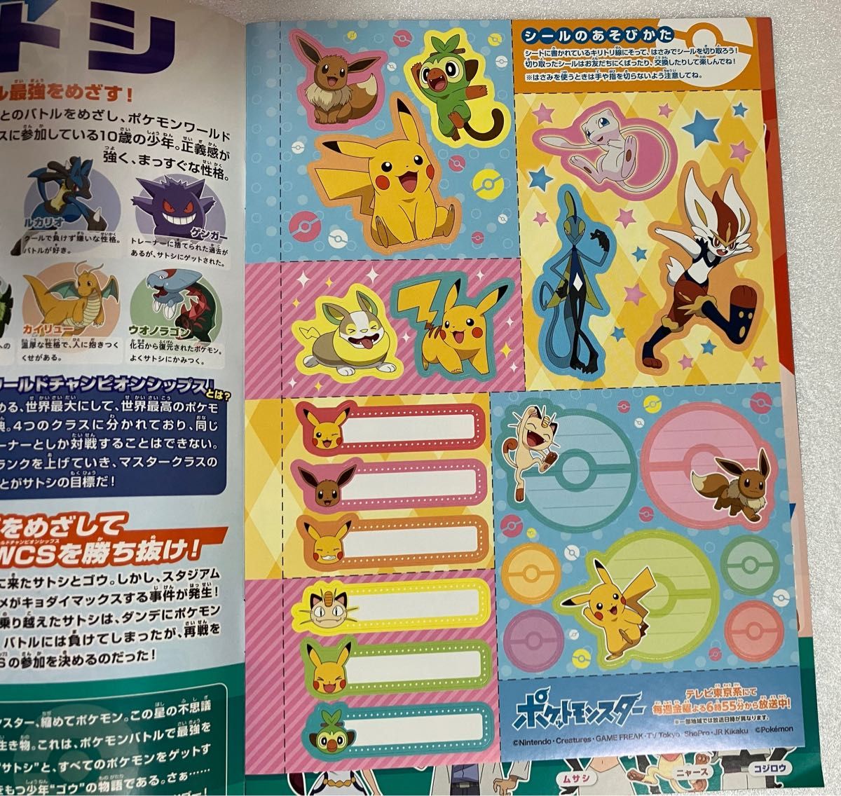 ポケモンパンシールホルダー 2冊セット アニポケ まるわかりブック