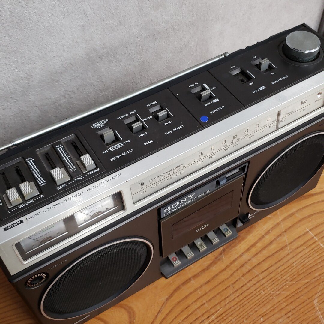 Yahoo!オークション - SONY ラジカセ ラジオカセット CF-6300 70年代