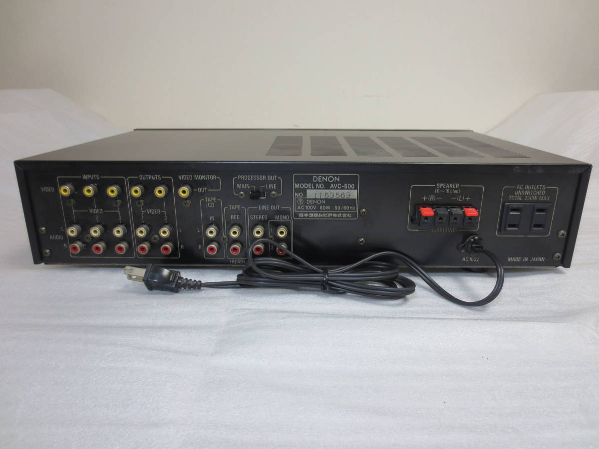 Yahoo!オークション - DENON AVアンプ AVC-500 AVコントロールセンター