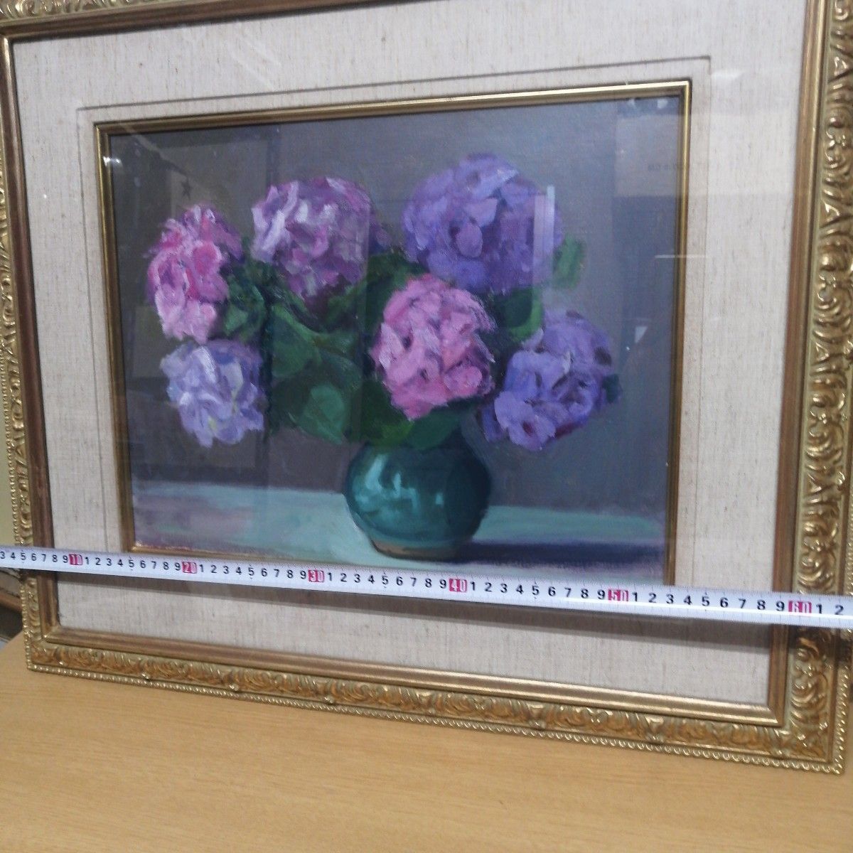 32×41㎝『紫陽花』油彩絵画・原画・F6 32×41㎝『紫陽花』油彩絵画
