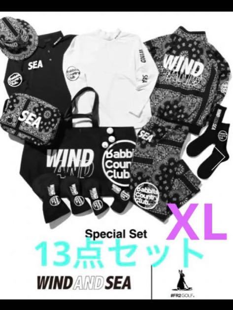 FR2 GOLF X WDS SPECIAL SET / BLACK XL ゴルフウェアアクセサリー13点