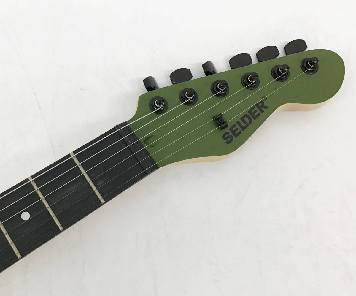 Yahoo!オークション - SELDER エレキギター グリーン×ブラック アーミ