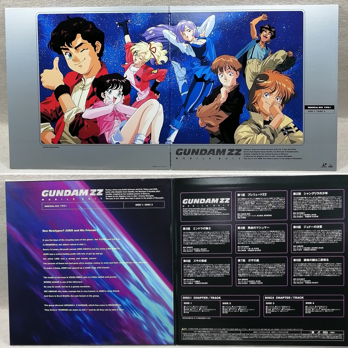 機動戦士ガンダムZZ メモリアルBOX TYPE-1(6枚組）レーザーディスク
