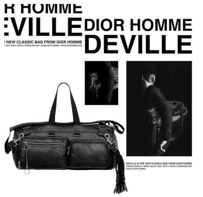 希少 DIOR HOMME DEVILLE BAG ディオールオム バッグ ショルダー